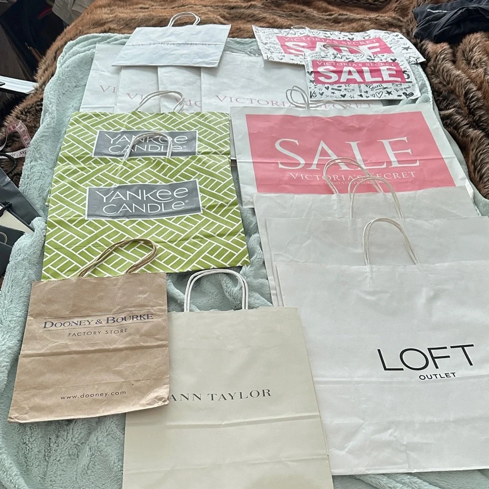 15 Empty Paper Gift Bags